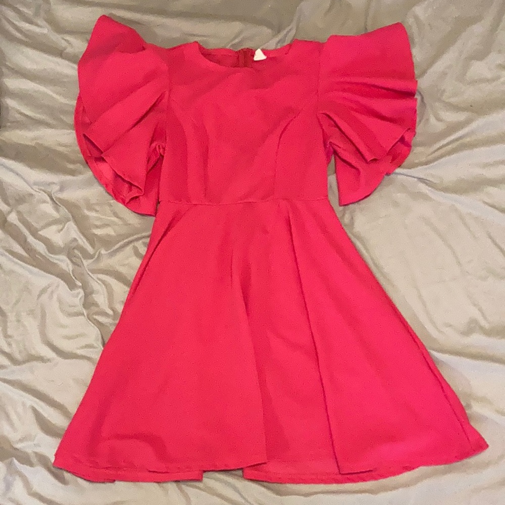 Cap Sleeve Pink Dress